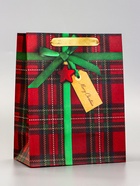 Пакет подарочный новогодний ламинированный «Подарок», 18×23×10 см - Фото 2