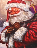 Пакет подарочный новогодний ламинированный «Дед Мороз с подарками», 18×23×10 см - Фото 3