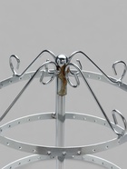 УЦЕНКА Подставка для украшений «Вертушка», 4 яруса, 72 пары, металл, 15×15×34 см, цвет хром - Фото 3