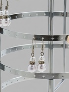 УЦЕНКА Подставка для украшений «Вертушка», 4 яруса, 72 пары, металл, 15×15×34 см, цвет хром - Фото 8