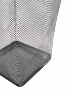 Корзина для бумаг, сетка металлическая, квадратная, серая - Фото 3