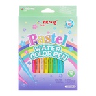 УЦЕНКА Фломастеры 12 цв Пастель,корпус треугольный,с пулевидным наконечником,в картон коробке МИКС 1 10900417