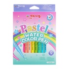 УЦЕНКА Фломастеры 12 цв Пастель,корпус треугольный,с пулевидным наконечником,в картон коробке МИКС 1 10900417