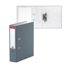 Папка-регистратор А4, 70 мм, Granite, собранная, серая, пластиковый карман, картон 1.75 мм, вместимость 450 листов - Фото 1