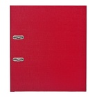 УЦЕНКА Папка-регистратор А4, 75 мм, Calligrata, ПВХ, тиснение «лен», металлическая окантовка, карман на корешок, собранная, бордовая, микс - Фото 4