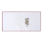 УЦЕНКА Папка-регистратор А4, 75 мм, Calligrata, ПВХ, тиснение «лен», металлическая окантовка, карман на корешок, собранная, бордовая, микс - Фото 5