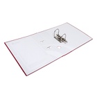 УЦЕНКА Папка-регистратор А4, 75 мм, Calligrata, ПВХ, тиснение «лен», металлическая окантовка, карман на корешок, собранная, бордовая, микс - Фото 6