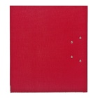 УЦЕНКА Папка-регистратор А4, 75 мм, Calligrata, ПВХ, тиснение «лен», металлическая окантовка, карман на корешок, собранная, бордовая, микс - Фото 8