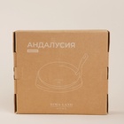 УЦЕНКА Сковорода чугунная на деревянной подставке SL Home, d=22.5 см, h=2.5 см, индукция, чёрная - Фото 6