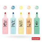 Набор маркеров текстовыделителей Luxor Eyeliter Pastel, 5 штук, 5 цветов, 1.0-4.5 мм, чернила на водной основе, европодвес - Фото 3