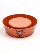 Миска "Мур-мяу" для кошек  0,3л, 14,5 x 14,5 x 4 см, кирпичная - Фото 4