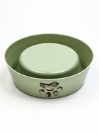 Миска "Мур-мяу" для кошек 0,3л, 14,5 x 14,5 x 4 см,фисташковая - Фото 4