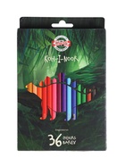 Карандаши Koh-I-Noor 3595 «Динозавр», 36 цветов, картонная упаковка - Фото 5