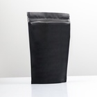 Пакет дой-пак, матовый,черный, 14 х 20 х 4 см (комплект 25 шт) - фото 47828178