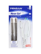Ручка гелевая Pensan Neon Gel, чернила неоново-белые, узел 1 мм, линия письма 0.5 мм - Фото 10