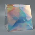 Пакет для торта с квадратным дном, голографический, МИКС 30?30?30 см (комплект 12 шт) - фото 47948568