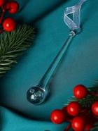 Украшение ёлочное "Льдинка" сосулька-капелька, 9,5х2 см, прозрачный - фото 809033435