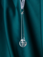 Украшение ёлочное "Льдинка" сосулька-капелька, 9,5х2 см, прозрачный - фото 809033436