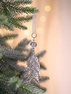 Ёлочная игрушка «Зимнее волшебство. Льдинка» листики, 12×4.5 см, прозрачный 10870515