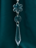 Ёлочная игрушка «Зимнее волшебство. Льдинка» снежинка кристалл, 20?6 см, прозрачный (комплект 2 шт) - фото 53884497