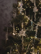 Ёлочная игрушка «Зимнее волшебство. Льдинка» снежинка кристалл, 20?6 см, прозрачный (комплект 2 шт) - фото 54001991