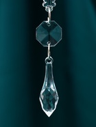 Ёлочная игрушка «Зимнее волшебство. Льдинка» снежинка капелька, 13?4.5 см, прозрачный (комплект 3 шт) - фото 53884498