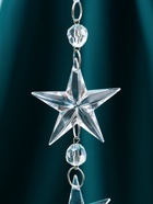 Ёлочная игрушка «Зимнее волшебство. Льдинка» звёзды кристалл, 20?4.5 см, прозрачный (комплект 2 шт) - фото 47344425