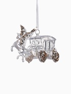 Ёлочная игрушка «Зимнее волшебство. Праздник» карета, 7?14 см, прозрачный (комплект 2 шт) - фото 54804242