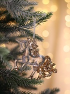 Ёлочная игрушка «Зимнее волшебство. Льдинка» единорог, 10?10.5 см, прозрачный (комплект 2 шт) - фото 61079824