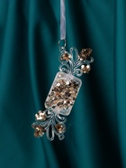 Ёлочные игрушки 2 шт. «Зимнее волшебство. Праздник» 10.5?4 см, прозрачно-золотой (комплект 2 шт) - фото 47344453