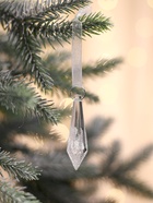 Ёлочные игрушки 2 шт. «Зимнее волшебство. Льдинка» сосулька грани, 6.5?1 см, прозрачный (комплект 2 шт) - фото 47344455