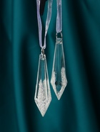 Ёлочные игрушки 2 шт. «Зимнее волшебство. Льдинка» сосулька грани, 6.5?1 см, прозрачный (комплект 2 шт) - фото 54804249