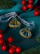 Ёлочные игрушки 2 шт. «Зимнее волшебство. Льдинка» капельки блеск, 3×3 см, прозрачно-золотой - фото 116192778 Ёлочные игрушки 2 шт. «Зимнее волшебство. Льдинка» капельки блеск, 3×3 см, прозрачно-золотой - фото 116192778