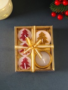 Набор свечей «Ёлочки и свеча в подсвечнике», 5 шт., 12×10×4 см 10871979