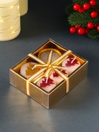 Набор свечей «Ёлочки и свеча в подсвечнике», 5 шт., 12×10×4 см 10871979