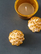 Набор свечей «Шишки и подсвечник», 5 шт., 11.5×11.5×5.5 см - фото 58036978