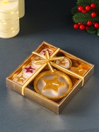 Набор свечей «Звёзды и подсвечник», 7 шт., 15.8×16.8×3.3 см - фото 809239770