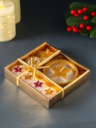 Набор свечей «Звёзды и подсвечник», 7 шт., 15.8×16.8×3.3 см - фото 809239771