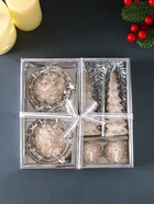 Набор свечей «Ёлочки и шишки», 6 шт., 18.5×18.5×3.5 см - фото 58037001