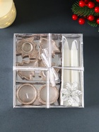 Набор свечей «Новогодние свечи и подсвечники», 6 шт., 15.8×16.8×3.3 см - фото 809239789