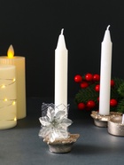 Набор свечей «Новогодние свечи и подсвечники», 6 шт., 15.8×16.8×3.3 см - фото 809160291