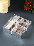 Набор свечей «Новогодние свечи и подсвечники», 6 шт., 15.8×16.8×3.3 см - фото 809239786