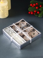 Набор свечей «Новогодние свечи и подсвечники», 6 шт., 15.8×16.8×3.3 см - фото 809239787