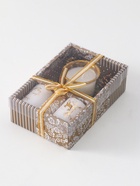 УЦЕНКА Набор свечей «Столбики. Золотые олени и подсвечник», 3 шт., 11.5×17×5 см - Фото 2