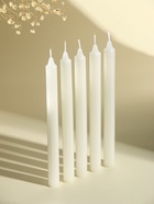 Свечи хозяйственные столовые «Белые», набор 10 шт., d=1.5 см, h=19 см, 7.5×3×19.5 см 10873712