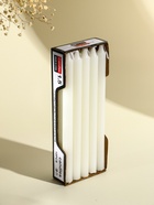 Свечи хозяйственные столовые «Белые», набор 10 шт., d=1.5 см, h=19 см, 7.5×3×19.5 см 10873712