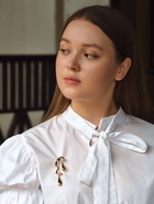 Брошь «Капли воска» таяние, из металла, цвет золото - Фото 4