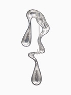 Брошь «Капли воска» таяние, из металла, цвет серебро - Фото 2