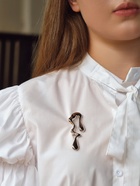 Брошь «Капли воска» таяние, из металла, цвет серебро - Фото 4