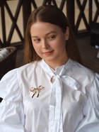Брошь «Бантик» нежность, из металла, цвет золото 10875411 - фото 16887446